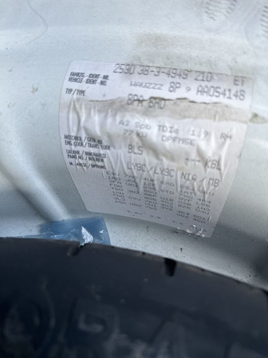 Audi a3 8p 1.9tdi 105 на части / ауди а3 1.9тди 105