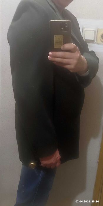 Мъжко сако маслено-зелено