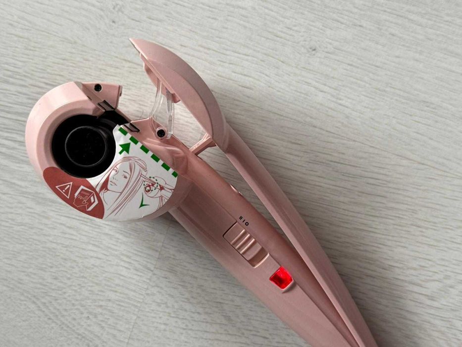 Ondulator automat Babyliss 2664PRE, 205 grade, invelis ceramic, roz