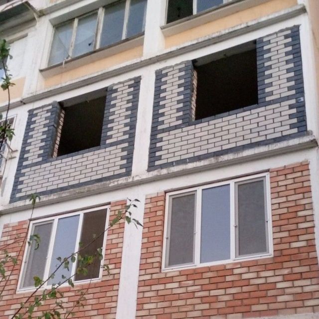 Balkonga g'isht teramiz. Kladka balkon. Керпичная кладка балконов