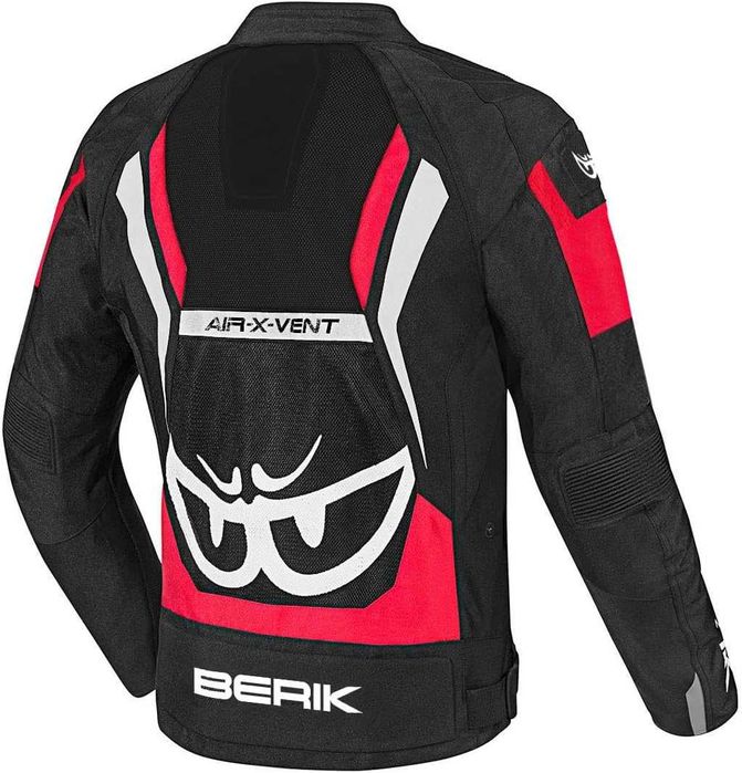 Лятно Текстилно яке Berik Imola Black/White/Red Размер 54/XL