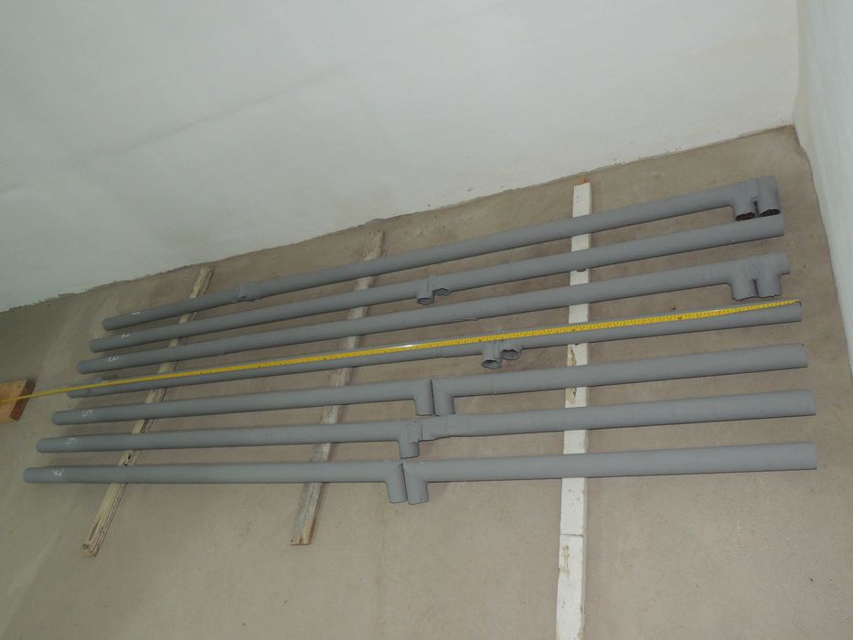 Тръби ф 63,5 x 3,2 мм.      Трифазен вентилатор 0.37 kW, 1380 об.