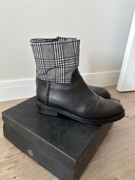 Женский обувь кожанные