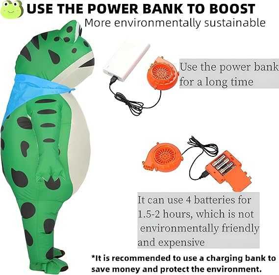 JINSTABAG Надуваем костюм за възрастни, жаба, цяло тяло, луксозен забавен костюм за мъже и жени