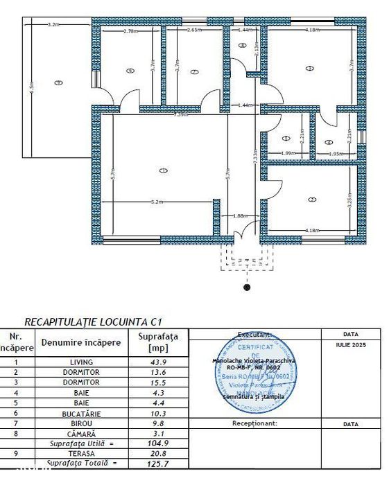 Casă cu 4 camere | Periș | 105 mp utili + terasă generoasă