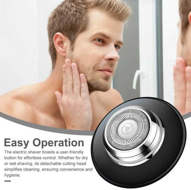 Електрическа самобръсначка, мини, преносима, USB, 6.4x6.4x3.1 см