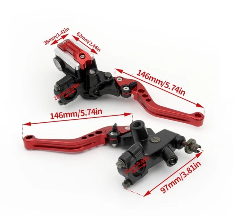 Set manete frana ambreiaj moto leviere universale