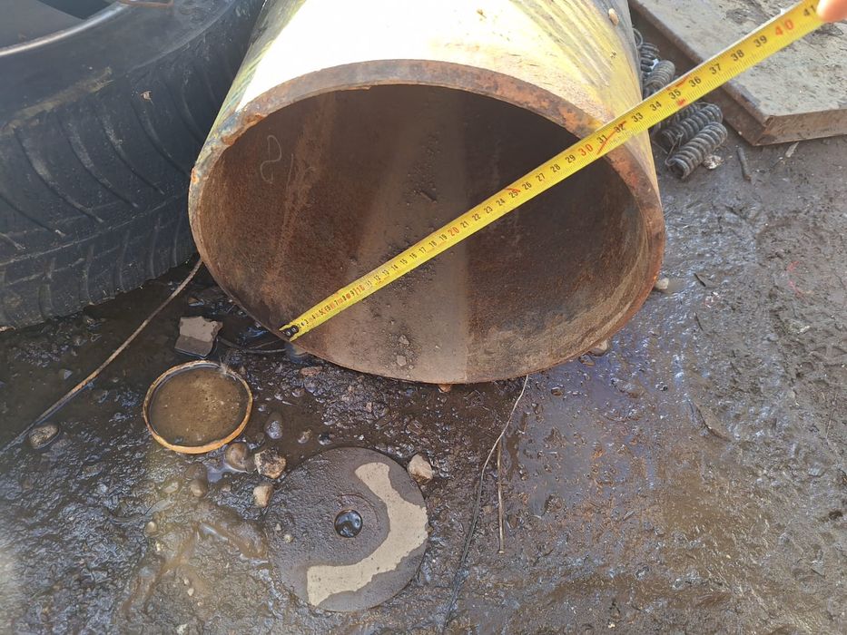 Țeavă pod podeț metal fier