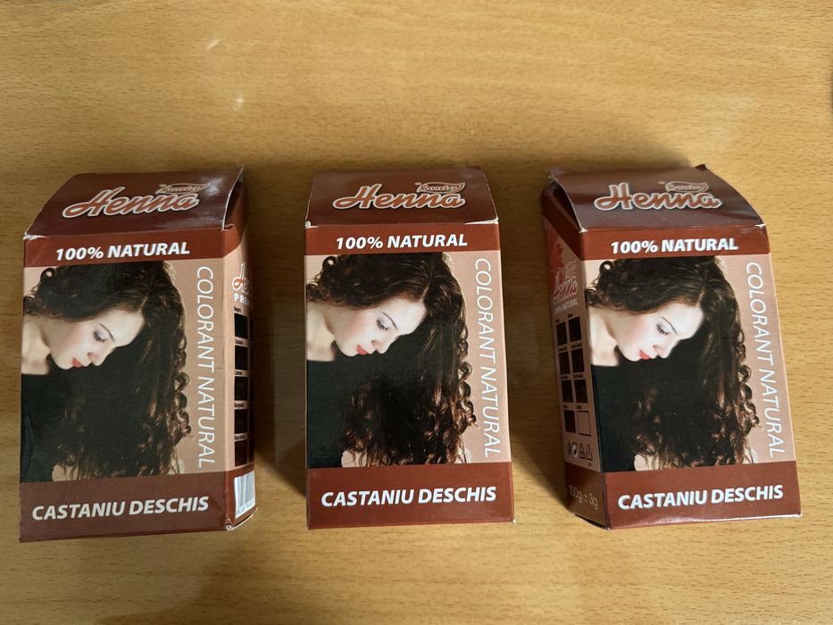 Henna pentru vopsit parul 100% naturala