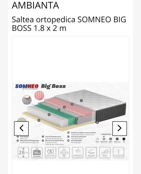 Saltea Somneo Big Boss 180x200