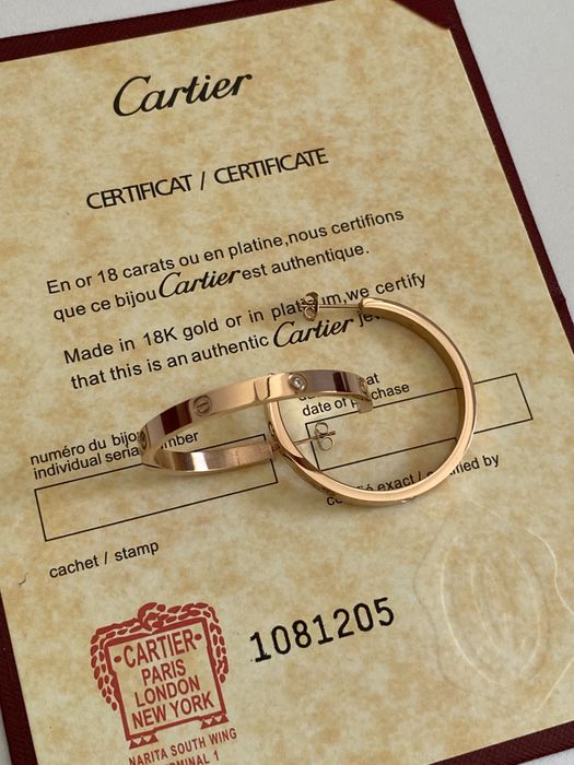 Cercei Cartier Love Rose Gold 585 Diamond