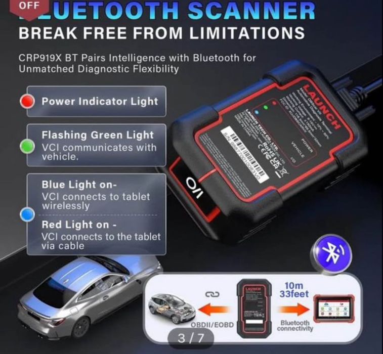 Diagnoza profesională auto launch sistem x431 nouă 919x BT