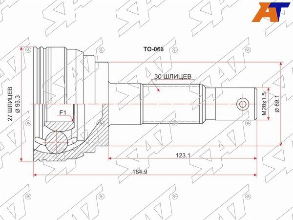 Шрус наружный  Toyota 4runner