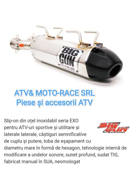 Toba atv Big Gun Can am Tgb Cf moto Linhai Polaris