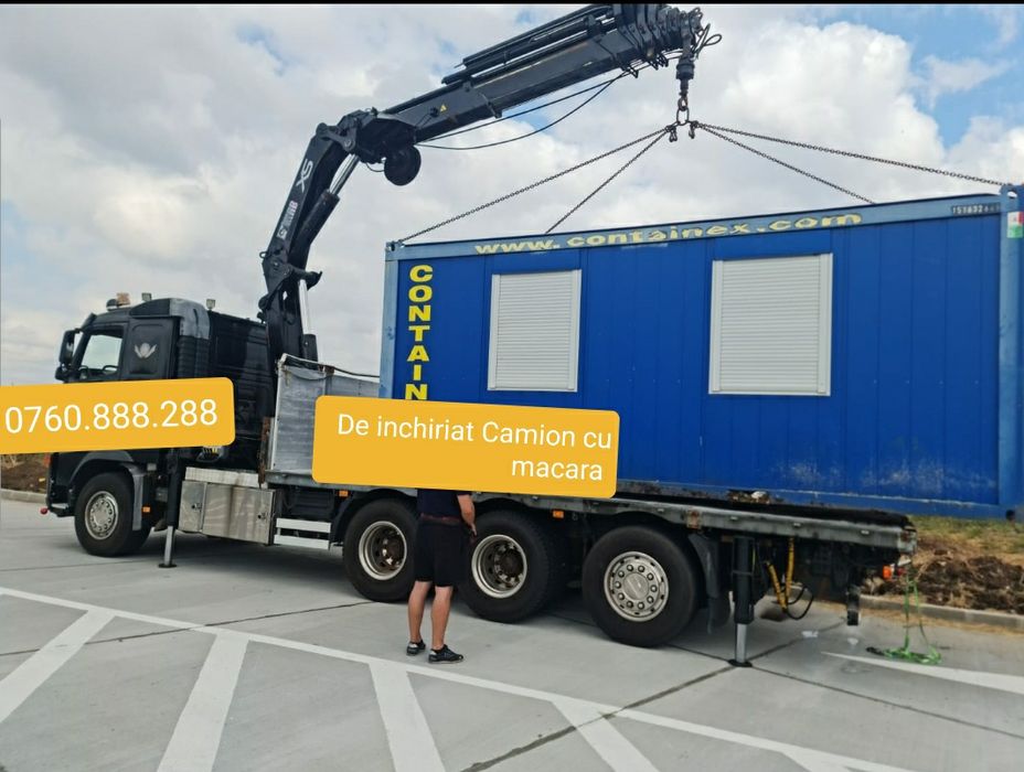 De inchiriat Camion cu macara și platforma. 24/24h