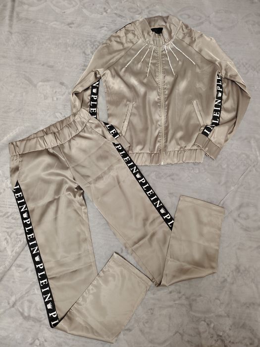 Турецкие спортивные шёлковые костюмы, женские.Philipp Plein