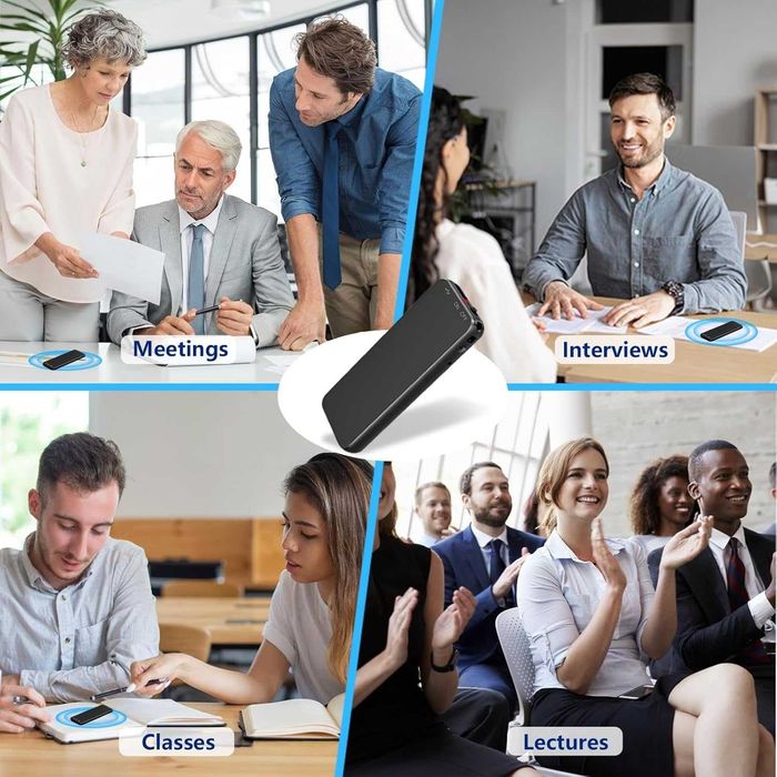 Vivaniir 40H , 64GB цифров диктофон с гласово активиране