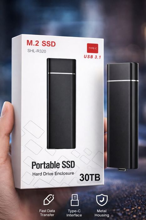 SSD Portabil M.2 cu SSD 30TB