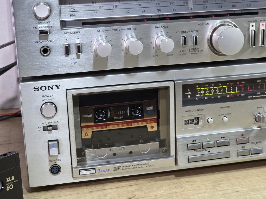 Sistem audio SONY ,receiver str-343L, casetofon deck tc-k71, 3 head