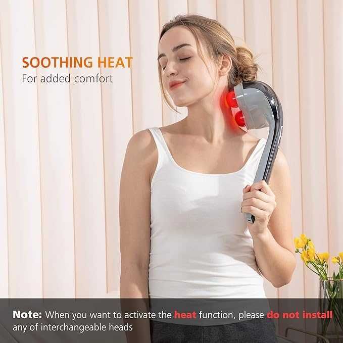 Безжичен масажор Snailax SL-498 с термо функция , многофункционален