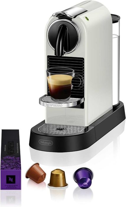 Капсулна машина De'Longhi Nespresso с помпа за високо налягане и перфектен контрол на топлината. Функция за пестене на енергия, без Aeroccino.
