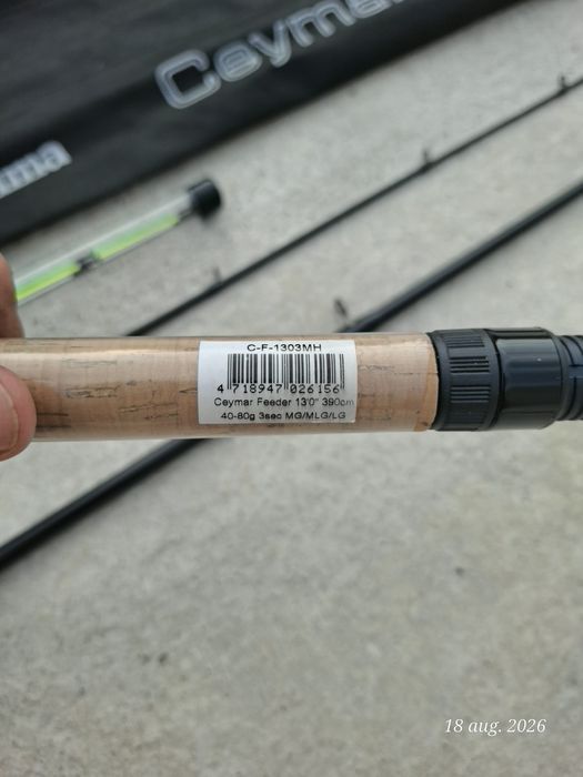 Combo Feeder:Lansetă Okuma Ceymar 3.90m 40-80g + Mulinetă Okuma Carbonite XP Feeder 5500