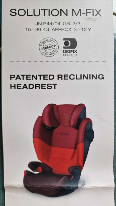 Детско столче за кола Cybex Solution M Fix Blue Moon 15кг. -36 кг.