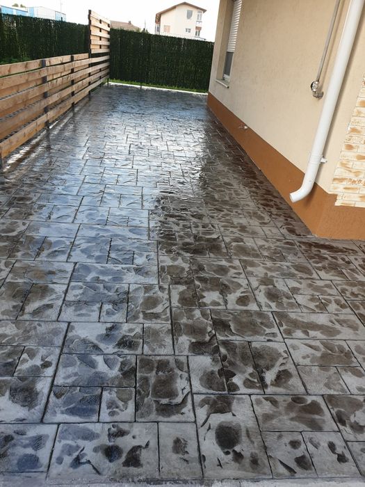 Beton amprentat Argetoaia,Salcia,Mischii , Melinești,Cârcea,Preajba