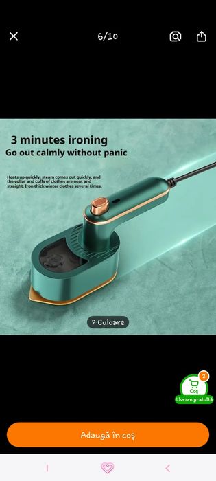 Fier de călcat portabil