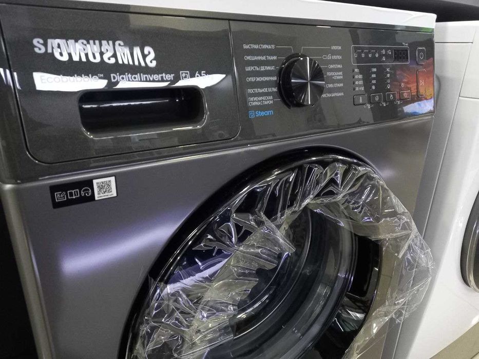 Стиральная машина Samsung 6,5кг EcoBubble Inverter WW65AG4S21CXLD