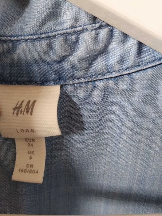 Дамска дънкова риза - h&m