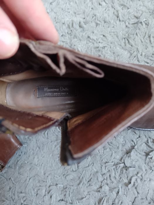 Ghete de piele naturală Massimo Dutti