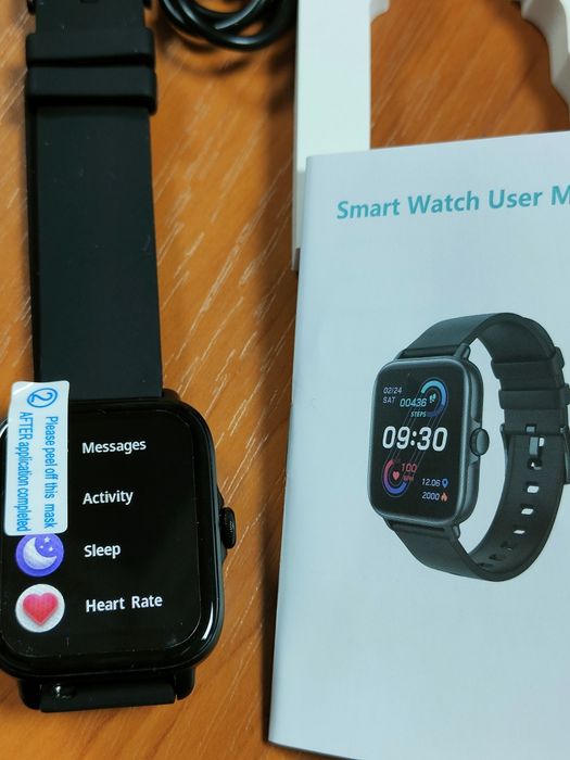 Smartwatch Sigilat Y22 cu apel Bluetooth Negru IP67