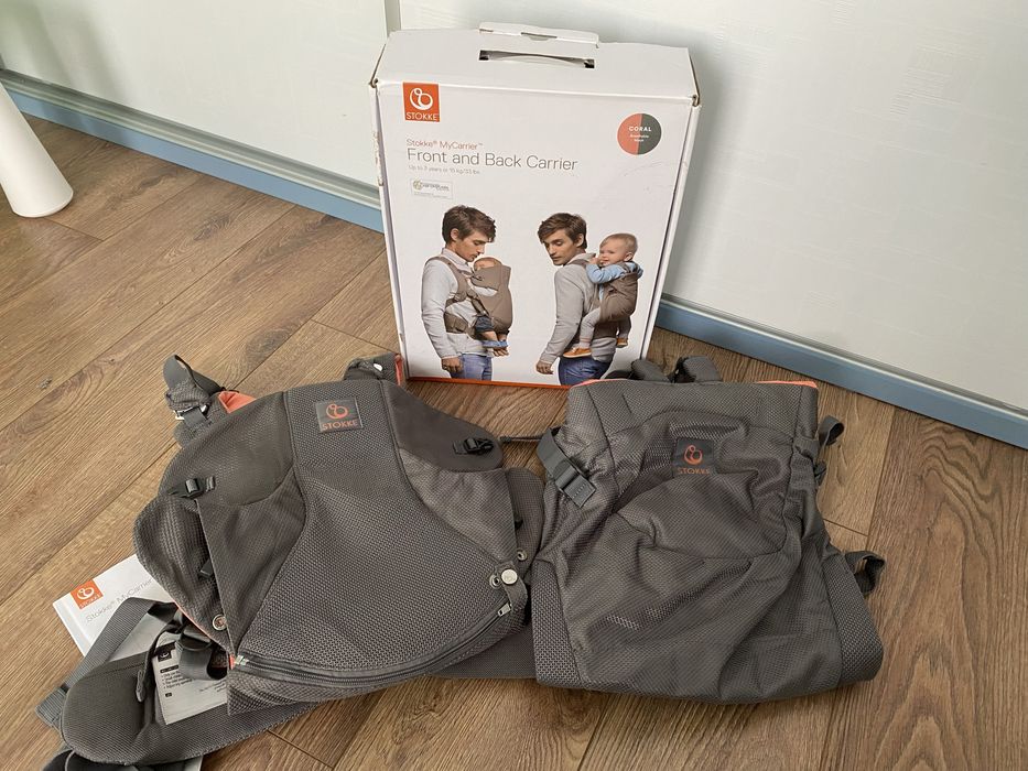 Stokke MyCarrier 3 в 1 ергономична раница - дишаща, цвят корал