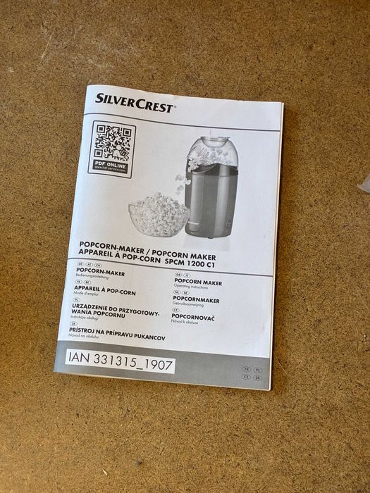 Машина за пуканки SilverCrest нова