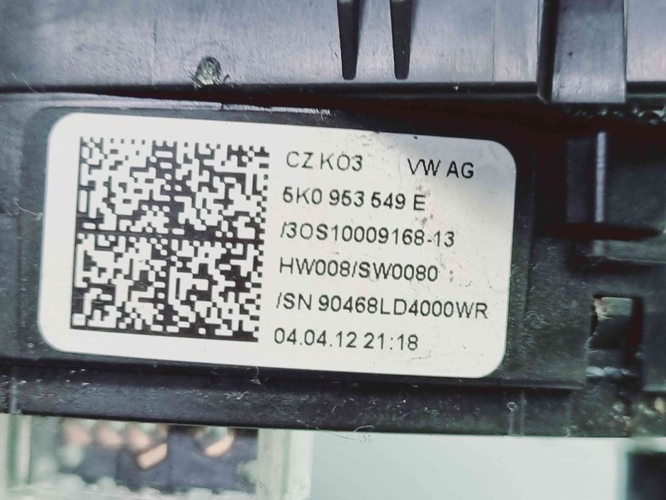 Spirala volan Volkswagen Golf 5 (1K1) [Fabr 2004-2008] 5K0953549E