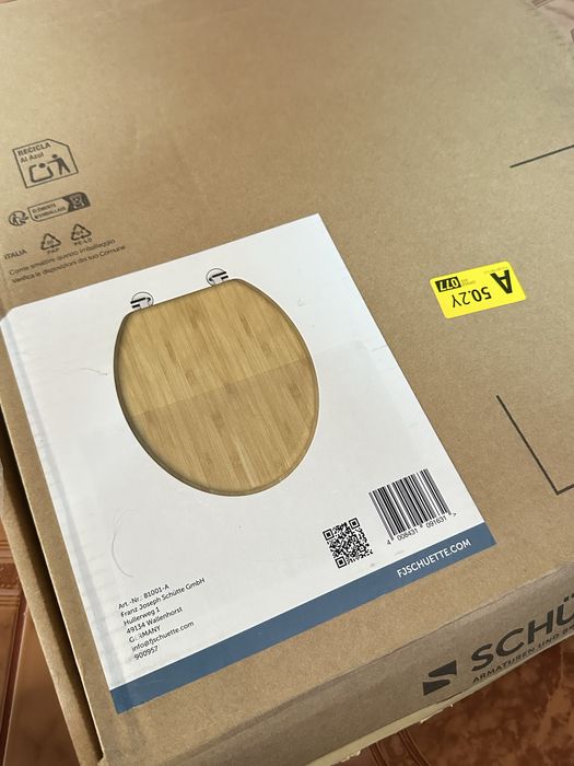 Capac de toaleta din bambus 81001