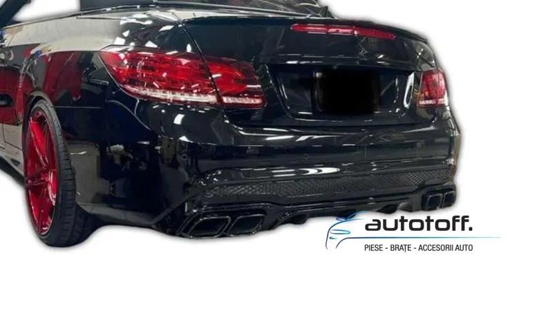 Difuzor bara spate Mercedes E-Class C207 Facelift (13-16) E63 Design Full Black