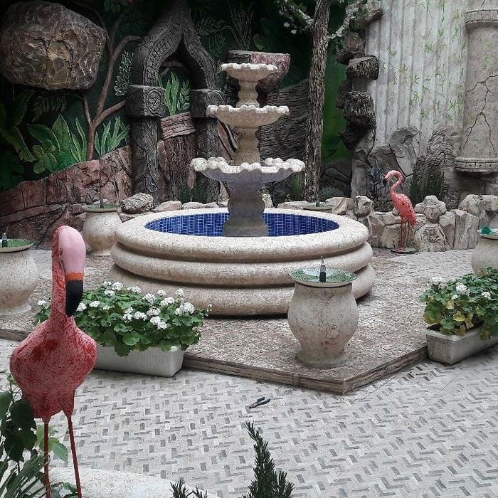 CONCRETE BEST  компания производит бетонные вазоны , Фантан