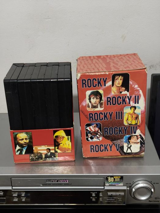 Set Box Rocky 1,2,3,4,5 casete VHS originale