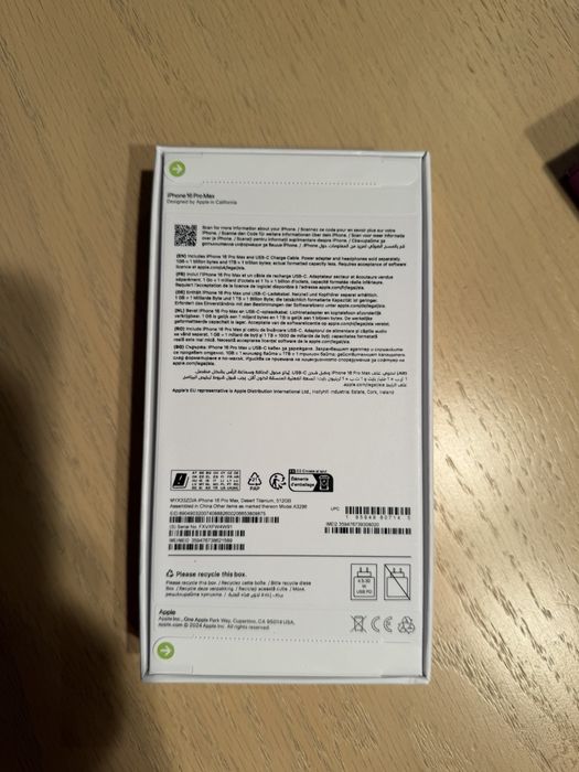 IPhone 16 rpo max 512gb desert titanium