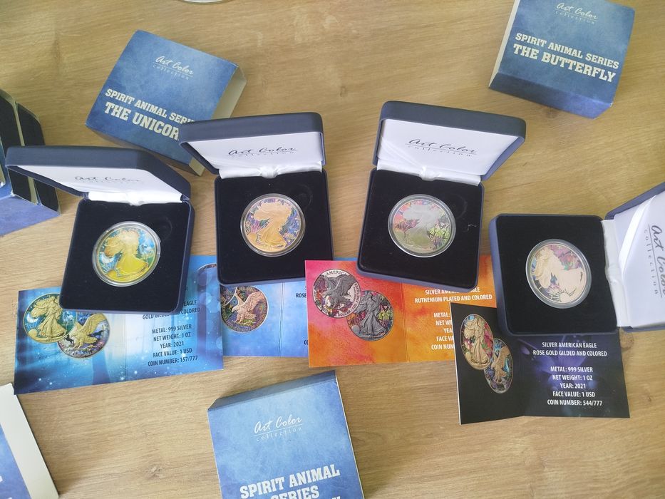 7 унции сребро Silver American Eagle Мистични животни