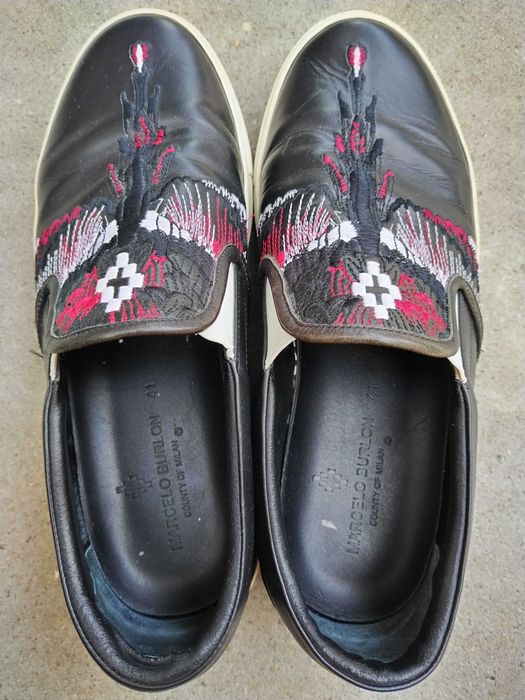 Pantofi Marcelo Burlon Flower Wings Slip-On