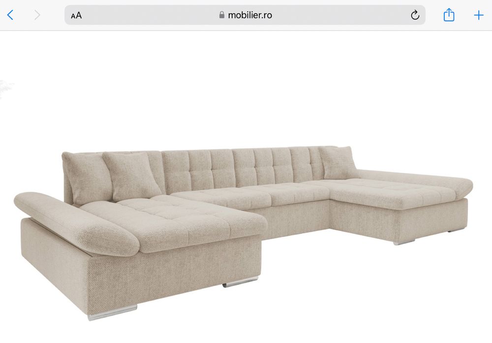 Colțar living extensibil