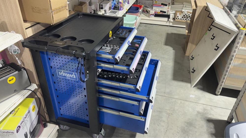 Cărucior cu scule /banc Scheppach TW1000 – Stoc limitat – 1.600 lei