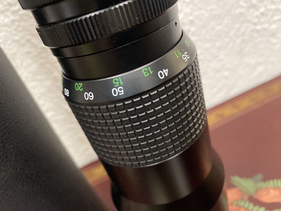 Винтидж телеобектив 500mm Япония 1980те с калъф обектив фотоапарат