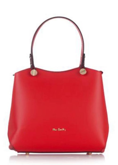 Червена дамска чанта -Pierre Cardin