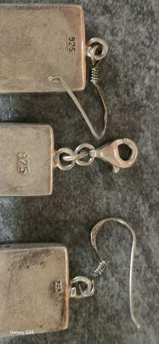 Set argint bratara și cercei