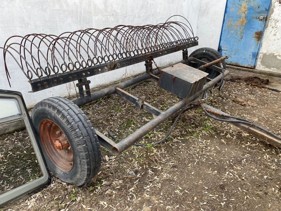 Косилка, грабли, прицеп