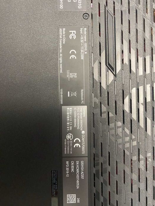 Ноутбук ASUS ROG Strix SCAR III (G531GV-AZ257) Core i7-9750H 240 Гц